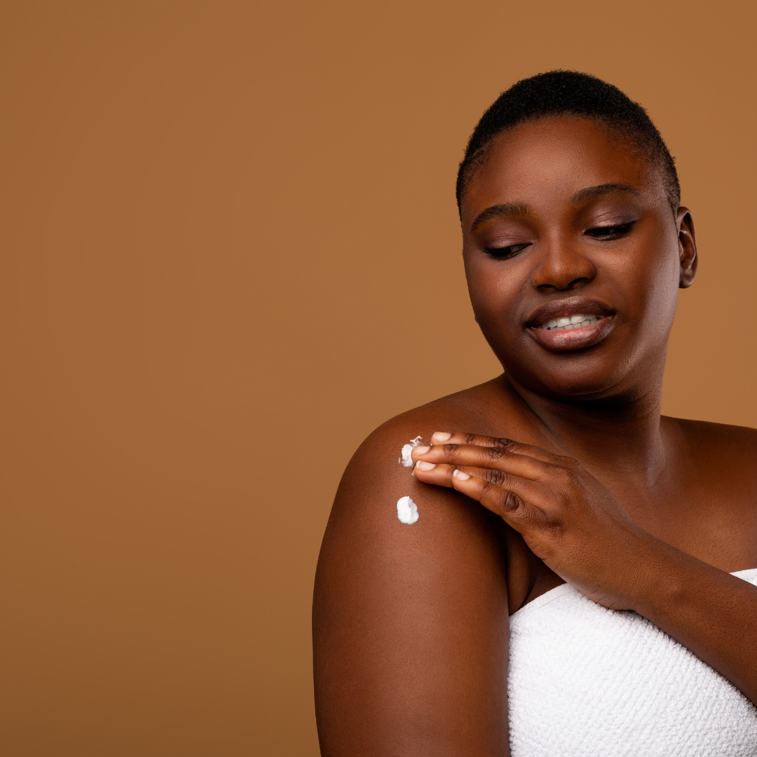 Close‑up of creamy, rich body butter for soft, moisturised skin