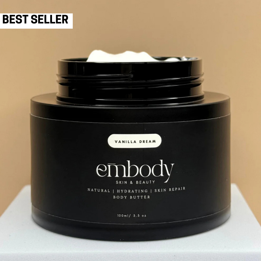 vanilla dream body butter in jar –kayali vanilla dupe, vanilla creamy  scent, whipped texture

